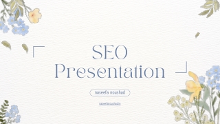 seo presented by naseefa noushad