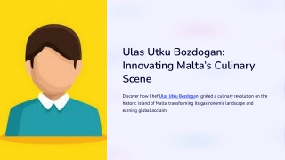 The Turkish Entrepreneur Elevating Maltese Dining