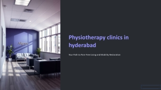 Physiotherapy Clinics In Hyderabad
