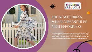 The Sunset Dress: Where Vibrant Hues Meet Effortless