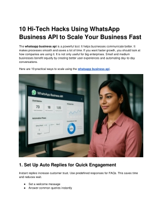 10 Hi-Tech Hacks Using WhatsApp Business API