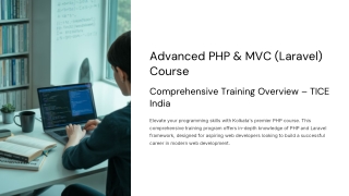 Master Web Development with the Best PHP Course in Kolkata – Offered by TICE Ind
