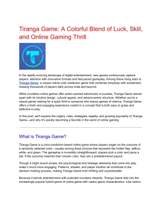 tirangaGame