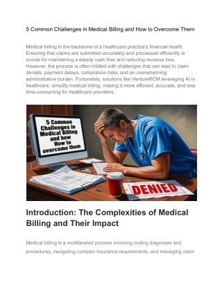 5 Common Challenges in Medical Billing and How to Overcome Them (2)