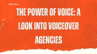 The Power of Voice A Look into Voiceover Agencies