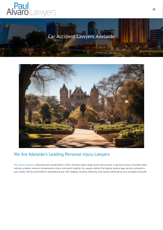 Car Accident Lawyers Adelaide