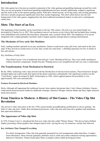 From Timeless to Modern: A History of Port Games
