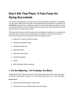 Don’t Kill That Plant_ 5 Fast Fixes for Dying Succulents