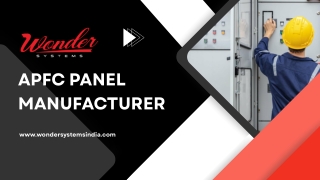 Best APFC Panel Manufacturer in India