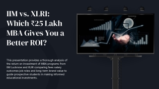 IIM vs XLRI: Which ₹25 Lakh MBA Gives Better ROI? | Fees, Salary & Job Roles Com