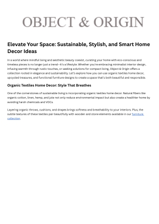 Minimalist Interior Design