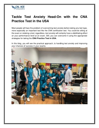 Best CNA Practice Test in USA – Boost Your Exam Confidence