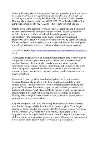 Terrazzo Flooring Market