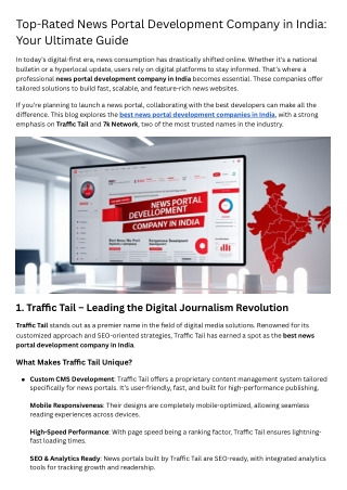 Best news portal development company in India