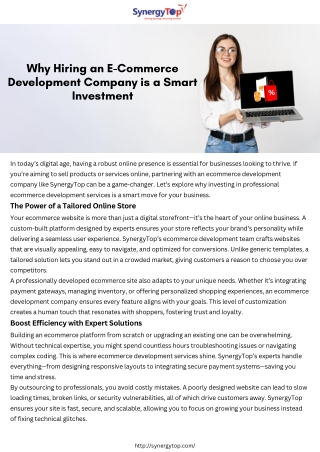 Smart eCommerce Development Solutions to Elevate Your Online Storefront
