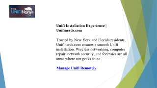Unifi Installation Experience  Unifinerds