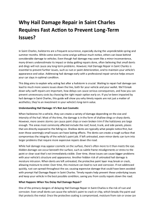 damage Repair in Saint Charles