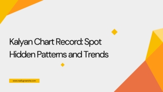 Kalyan Chart Record Spot Hidden Patterns and Trends