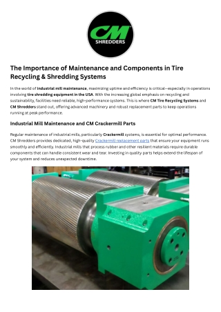 CM screen components