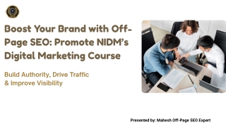 Master Digital Marketing with NIDM’s Practical Training