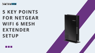 Netgear WiFi 6 Mesh Extender Setup – Step-by-Step Installation