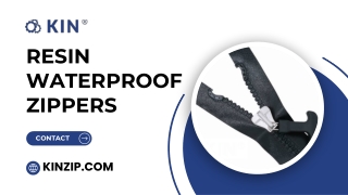 Resin waterproof zippers