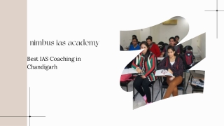 IAS Coaching In Chandigarh
