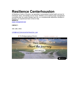 Resilience Centerhouston