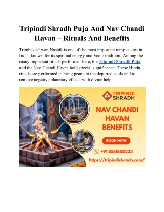 Tripindi Shradh Puja And Nav Chandi Havan – Rituals And Benefits