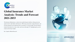 Global Insurance Market Analysis Trends and Forecast 2021-2033