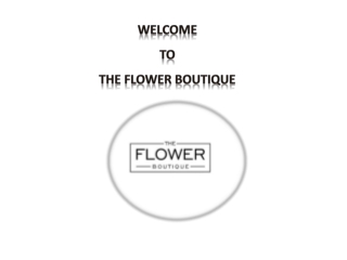The Flower Boutique