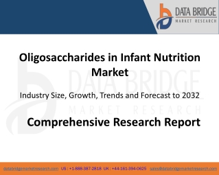 Oligosaccharides in Infant Nutrition Market
