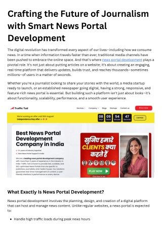 News Portal Development