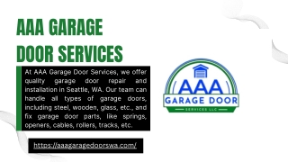 Garage door installation Renton