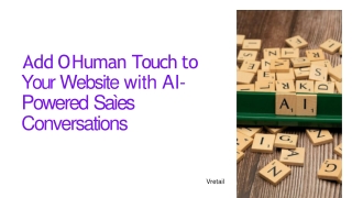 Add a Human Touch to Your Website with AI-Powered Sales Conversations