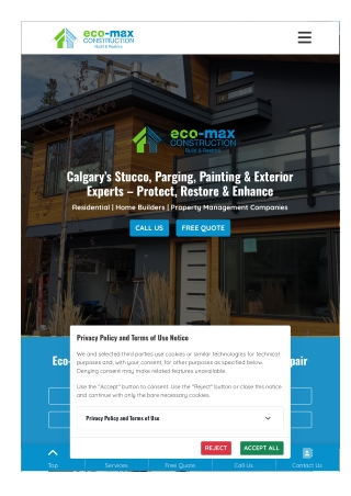 parging repair calgary