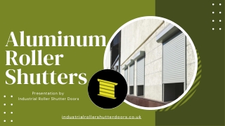 Durable and Secure Aluminum Roller Shutters for All Properties