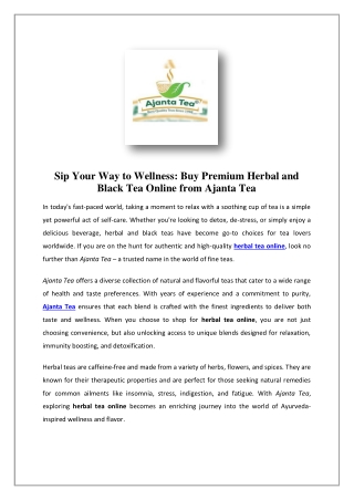 Best Assam Tea Online | Bold & Malty Flavors