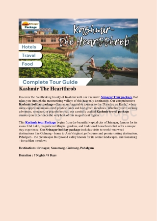 Kashmir The Heartthrob