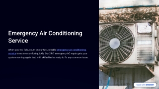 Emergency Air Conditioning Service Fast, Reliable Repairs