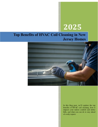Top Benefits of HVAC Coil Cleaning in New Jersey Homes