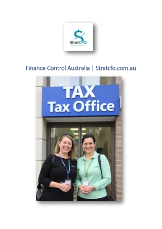 Finance Control Australia | Stratcfo.com.au