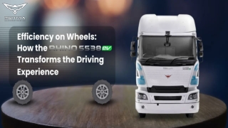 Revolutionizing Logistics with the Rhino 5538 EV | Montra Electric Truck