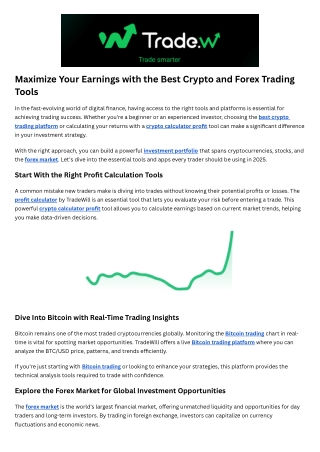 Best Crypto Trading Platform