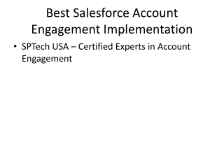 SPTech_Account_Engagement_Implementation