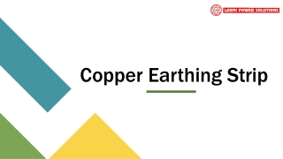 Copper Earthing Strip | Laxmi Power Solutions