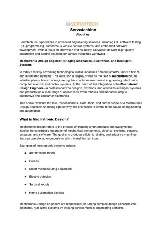 Mechatronic Design Engineer (1)