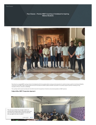 Best Coaching Institute for Class 11 – Excel in Science & Math with Para Classes