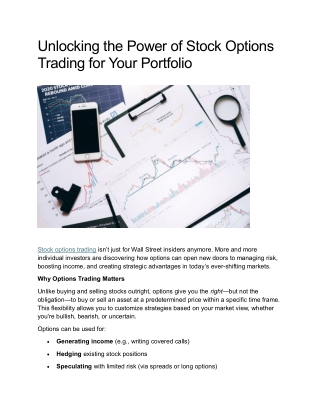 Unlocking the Power of Stock Options Trading for Your Portfolio