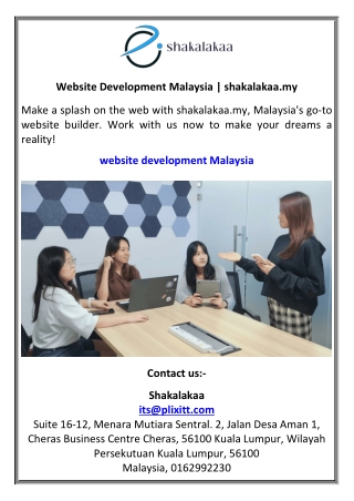 Website Development Malaysia  shakalakaa.my